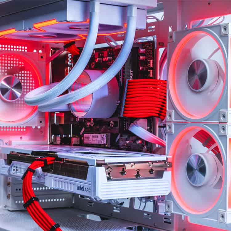 Červený PSU kabel UltraComp